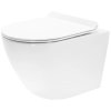Rea Carter toaleta bez okrajov so sedadlom, biela, REA-C1400