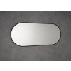 Sapho AROWANA oválne zrkadlo v ráme 120x50cm, čierna mat AWB1250