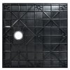 Besco Vexo štvorcová sprchová vanička, čierna Veľkosť vaničky: 80x80cm, BVB-80-80-K