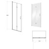Sprchové dvere Besco Exo-H Veľkosť sprchových dverí: 80 cm, EH-80-190C