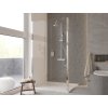 Sprchový kút Besco Eco-N Walk In, chróm Veľkosť: 90 cm, EN-90-195C
