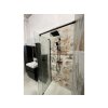 Besco Vayo Walk In sprchový kút, čierny Veľkosť: 130 cm, VYB-130-200C