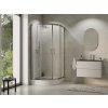 Besco Modern 185 štvrťkruhový sprchový kút Rozmery sprchového kúta: 80x80cm, MP-80-185-C
