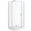 Kerra Splash štvrťkruhový sprchový kút s vaňou Rozmery sprchového kúta: 90x90cm, 6909_90X