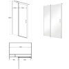 Sprchové dvere Besco Exo-C, chróm Veľkosť sprchových dverí: 120 cm, EC-120-190C