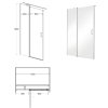 Sprchové dvere Besco Exo-C, chróm Veľkosť sprchových dverí: 120 cm, EC-120-190C