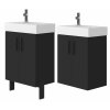 Lavedo Manhy Black 55 kúpeľňová skrinka s umývadlom, MH-55B
