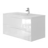 Lavedo Sequetto 100 kúpeľňová skrinka s umývadlom, SEQUETTO_SQT-100_WHITE