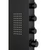Aplomo Thermo termostatický sprchový masážny panel, čierny, A-777T_BLACK