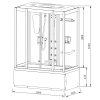 Savana Veduta Sirilanka 150x85x225 masážny sprchový box, Y8811