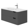 Lavedo Velluto Grey 100 kúpeľňová skrinka s umývadlom, VLT-100_GR