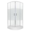Kerra Madera štvrťkruhový sprchový kút s vaňou Rozmery sprchového kúta: 90x90cm, 1197_90X