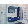 Lavedo Velluto Blue II 120 závesná nízka kúpeľňová skrinka, VELLUTO_VLTP-120_BLUE