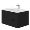 Lavedo Velluto Black 80 kúpeľňová skrinka s umývadlom, VLT-80_BL