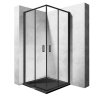 Rea Punto sprchový kút, čierny Veľkosť krytu: 80x80cm, REA-K4800