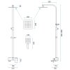Sprchová súprava Rea Fort so zmiešavačom, REA-P9861