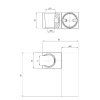 2955 2968 black edition drzak sprchy square