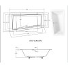 Besco Intima Slim 160x90 akrylátová vaňa Dĺžka vane: 160 cm, Orientácia: pravá, WAIT-160-SP