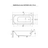 Besco Continea akrylátová vaňa Dĺžka vane: 140 cm, WAC-140-PK
