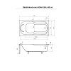 Besco Bona akrylátová vaňa 180, 190 Dĺžka vane: 190 cm, WAB-190-PK