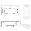Besco Aria Plus akrylátová vaňa Dĺžka vane: 150 cm, WAA-150-PU