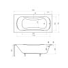 Besco Aria akrylátová vaňa Dĺžka vane: 170 cm, WAA-170-PA