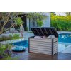 Záhradný box Keter Deco 870 l storm grey, 612054