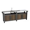 Keter UNITY Chef grilovací stôl 415 l Walnut, 612065