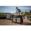 Grilovací stôl Keter UNITY XL 207 l Ashwood, 612064