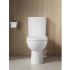 Aqualine TAVON kombi WC, Rimless, zadný odpad, biela PB106WR