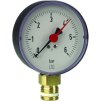Manometer RF, 63 mm, G1/4 "B, 0/6bar, spodný, samotesniaci závit, mosadz, 63513