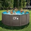 Bazén CF FRAME ratanový - 366 x 132 cm BAZ0063