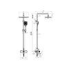 sprchovy a vanovy set set venetoeasy push 10 chrom