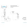 Sinks Sifón 3 ½" pre nerezové drezy (bez prepadu) s úsporou miesta SPNS3SNO