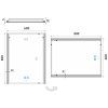 led zrcadlo 600x800 s dotykovym senzorem vykres