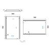 led zrcadlo 500x700 s dotykovym senzorem vykres