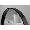 Hopa Zrkadlo bez osvetlenia REISA BLACK Priemer - 80 cm OLNZREI80B