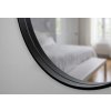 Hopa Zrkadlo bez osvetlenia REISA BLACK Priemer - 60 cm OLNZREI60B