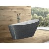 BESCO Voľne stojaca vaňa KEYA Glam - grafit Rozmer vane - 165 × 70 cm VANSAP16GLAM03