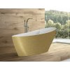 BESCO Voľne stojaca vaňa KEYA Glam - zlatá Rozmer vane - 165 × 70 cm VANSAP16GLAM01