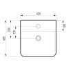 HOPA Umývadlo PIENO - nástenné aj na dosku 42×42×12 cm OLKLT2177