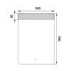 led zrcadlo 500x700 s dotykovym senzorem vykres