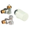 Súprava radiátora Honeywell Resideo - termostatická hlavica T3019 + radiátorový ventil a rohové príslušenstvo, VTL3020ES15