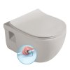 Sapho BRILLA závesná WC misa, Rimless, 36,5x53cm, latte mat 100614-114