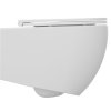 Isvea INFINITY závesná WC misa, Rimless, 36,5x53cm, matná biela 10NF02004-2L