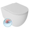 Isvea INFINITY závesná WC misa, Rimless, 36,5x53cm, biela 10NF02004