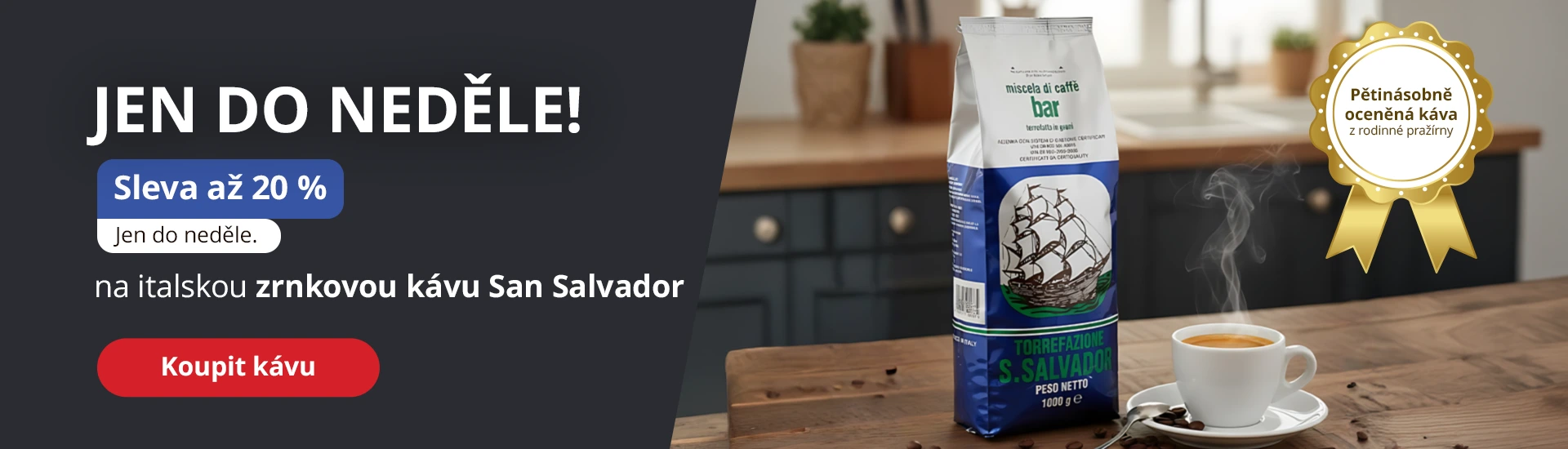 Káva - 20 % desktop