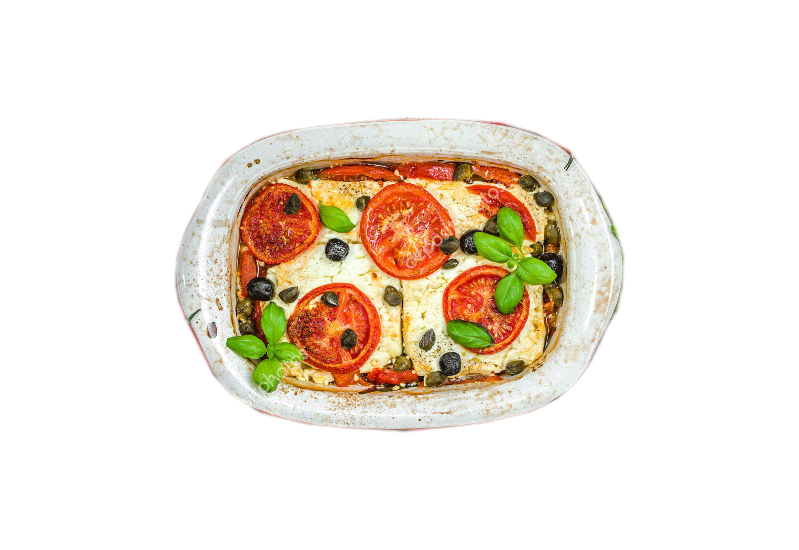 Sušená rajčata zapečená s feta sýrem
