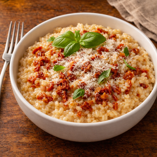 Krémové rizoto so sušenými paradajkami San Marzano