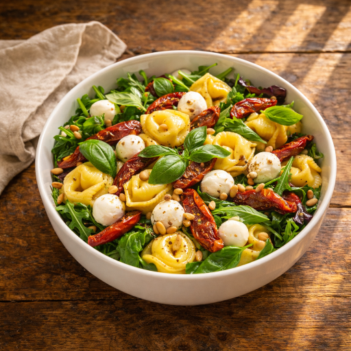 Šalát s tortellini a sušenými paradajkami San Marzano